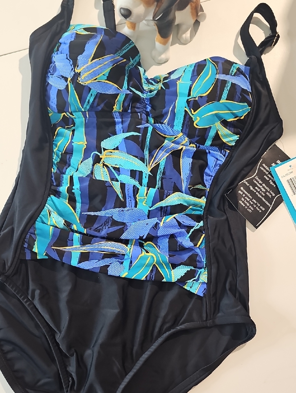 Azul one piece swimsuit blue size 8